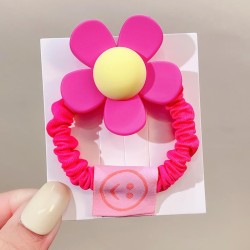 Korea big same style flowers circle lovely candy colors samll circle leather r..