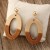  occidental style retro geometry hollow samll brief Metal head ear stud
