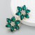 occidental styleins brief brilliant Alloy diamond flower earrings woman high trend earring Earring