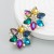 occidental styleins brief brilliant Alloy diamond flower earrings woman high trend earring Earring
