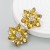 occidental styleins brief brilliant Alloy diamond flower earrings woman high trend earring Earring