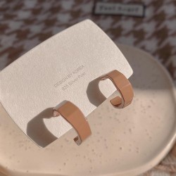 Korea personality temperament brief half geometry earrings fashion small fresh..