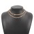 occidental style temperament geometry claw chain multilayer  elegant super Street Snap short style chain woman