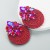 occidental style wind fashion trend geometry diamond glass diamond elasticity weave earrings exaggerating Earring