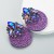 occidental style wind fashion trend geometry diamond glass diamond elasticity weave earrings exaggerating Earring