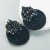 occidental style wind fashion trend geometry diamond glass diamond elasticity weave earrings exaggerating Earring