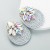 occidental style wind fashion trend geometry diamond glass diamond elasticity weave earrings exaggerating Earring
