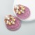 occidental style wind fashion trend geometry diamond glass diamond elasticity weave earrings exaggerating Earring