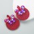 occidental style fashion personality geometry Alloy diamond glass diamond elasticity weave high earrings Earring