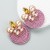 occidental style fashion personality geometry Alloy diamond glass diamond elasticity weave high earrings Earring