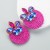 occidental style fashion personality geometry Alloy diamond glass diamond elasticity weave high earrings Earring