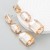 occidental style fashion gradual change big samll square glass diamond Alloy pendant earrings woman trend long 