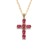  retro clavicle chain embed zircon multicolor cross necklace  occidental style wind fashion woman
