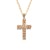  retro clavicle chain embed zircon multicolor cross necklace  occidental style wind fashion woman