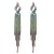 occidental style gradual change Rhinestone tassel earring  long style claw chain Earring