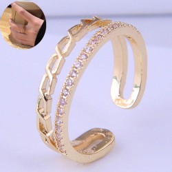 J2454 Korea big new style fashion personality samll concise Double layer perso..