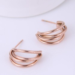 fine Korean style fashion conciseOL titanium steel personality ear stud