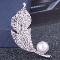 Korean fashion concise bright branches and leaves elegant temperament lady bro..