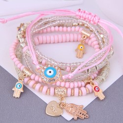 occidental style trend  fashion all-Purpose eyes eyes personality beads lady t..