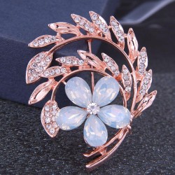 Korean fashion concise all-Purpose flash diamond elegant temperament lady broo..