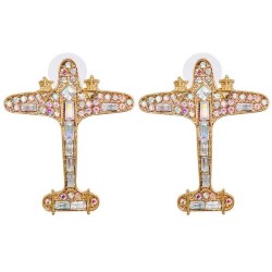 creative personality exaggerating woman ear stud brief all-Purpose diamond ear..