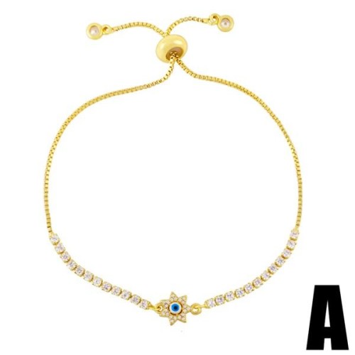 occidental style wind love bracelet womanins samll eyes geometry heart-shaped braceletbre