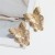 occidental style creative Alloy Double butterfly earrings retro big samll butterfly ear stud gold exaggerating E