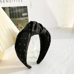 occidental style Headband diamond pure color Cloth brief fashion lady Headband..