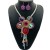 occidental style tassel necklace glass aluminum handmade sweater chain set