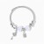 occidental style Alloy bangle  butterfly  owl  cross keylock pendant bracelet F