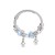 occidental style Alloy bangle  butterfly  owl  cross keylock pendant bracelet F