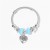 occidental style Alloy bangle  butterfly  owl  cross keylock pendant bracelet F