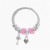 occidental style Alloy bangle  butterfly  owl  cross keylock pendant bracelet F