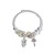 occidental style Alloy bangle  butterfly  owl  cross keylock pendant bracelet F
