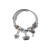 occidental style Alloy bangle  butterfly  owl  cross keylock pendant bracelet F
