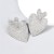 Alloy diamond Rhinestone Double layer love fully-jewelled earrings women super Earringearrings