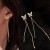 silver zircon earrings diamond butterfly tassel long style ear stud woman earring temperament Earring high