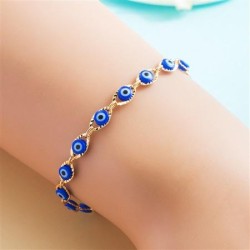 occidental style fashion brand new bronze gilded enamel eyes bracelet personal..