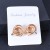    earrings occidental style exaggerating personality Metal flower tube ear stud