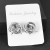    earrings occidental style exaggerating personality Metal flower tube ear stud
