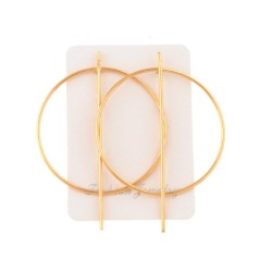    occidental style big earrings circle hollow brief long Earring exaggerating..