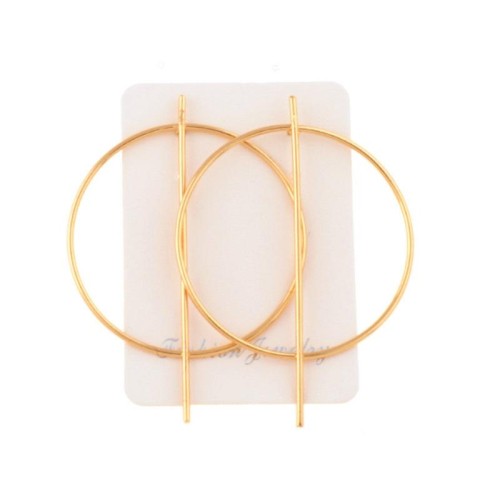    occidental style big earrings circle hollow brief long Earring exaggerating ear stud fashion