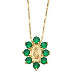 occidental style personality color zircon necklace samllnkb