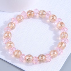 Korean style fashion concise all-Purpose8mm glass personality woman bracelet