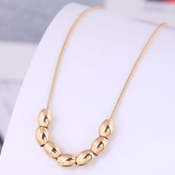 Korean style fashion concise sweetO titanium steel temperament necklace