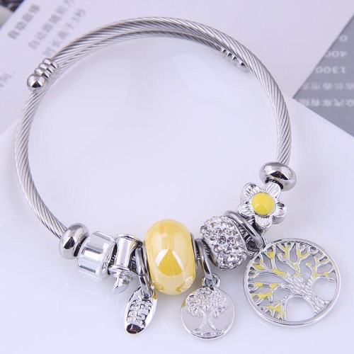 occidental style fashion  Metal all-PurposeD concise all-Purpose Life tree more elements personality bangle