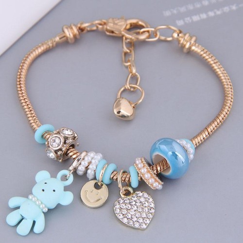occidental style trend gold Metal all-Purpose  love more elements temperament bracelet