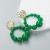 occidental style fashion new exaggerating color beads Alloy earrings woman Bohemia brief gradual change arring