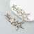 occidental style fashion exaggerating Alloy color Rhinestone earrings Five-pointed star long style trend Street