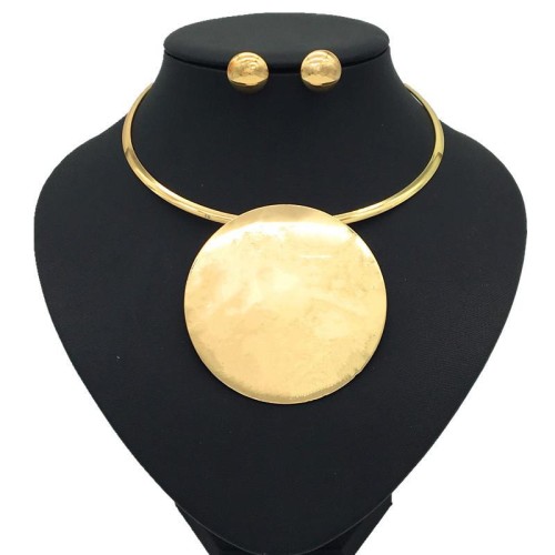  day bride necklace set  exaggerating Alloy pendant necklace suit
